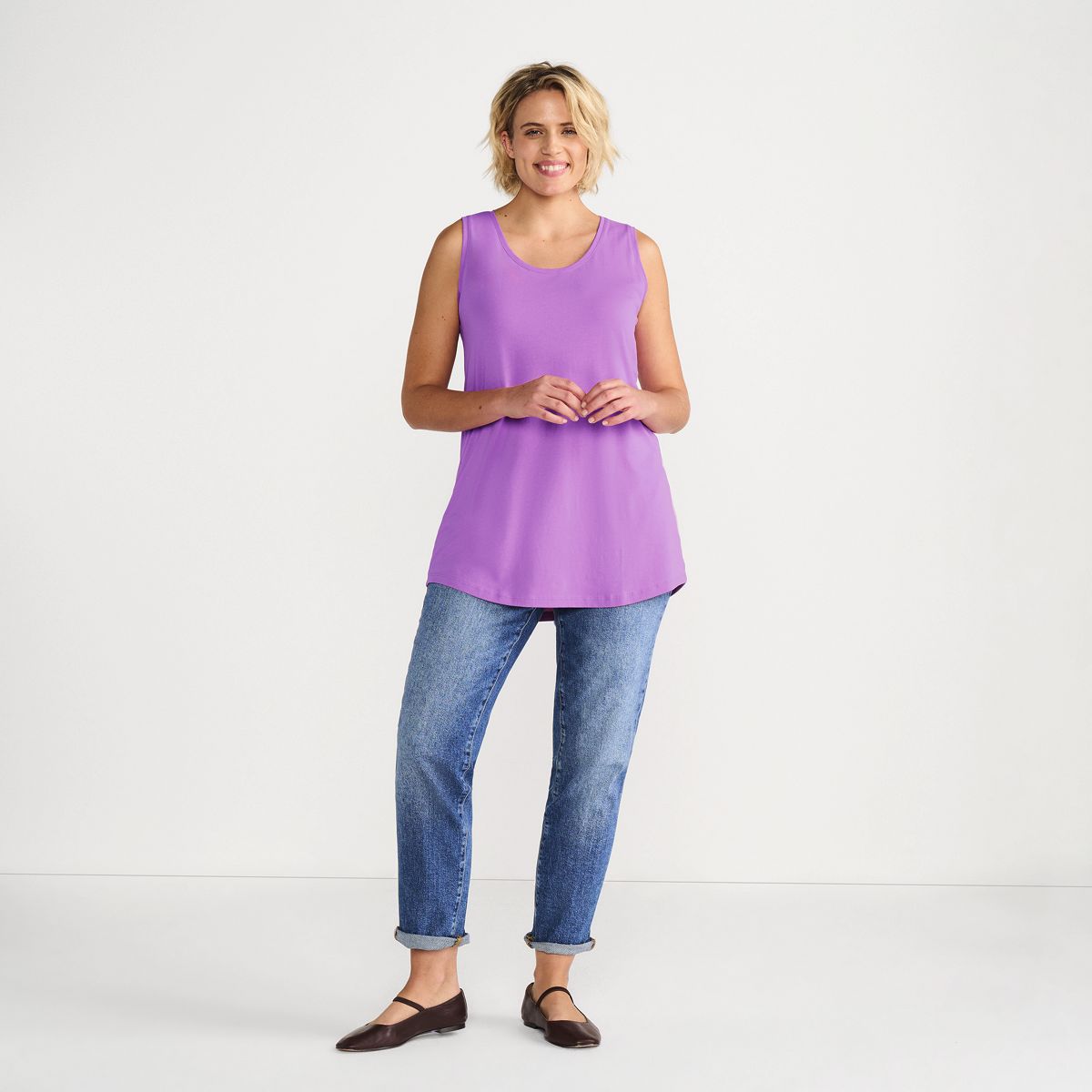 Women's Supima Cotton Tunic Tank Top