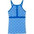 Women's Plus Size DDD-Cup Keyhole High Neck Modest Tankini Top Swimsuit Adjustable Straps Print, Front