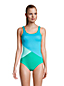 Women's Chlorine Resistant Tugless Sporty One Piece Swimsuit