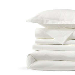 300 Thread Count Premium Supima Cotton Smooth Percale Duvet Bed Cover, Front