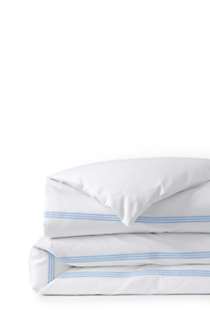 400 Thread Count Premium Supima Cotton No Iron Sateen Embroidered Duvet Bed Cover, alternative image