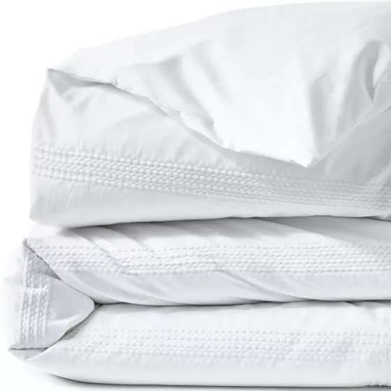 400 Thread Count Premium Supima Cotton No Iron Sateen Embroidered Duvet Bed Cover - primary