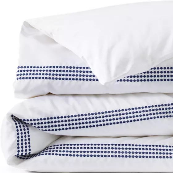 400 Thread Count Premium Supima Cotton No Iron Sateen Embroidered Duvet Bed Cover - primary