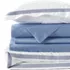 400 Thread Count Premium Supima Cotton No Iron Sateen Embroidered Duvet Bed Cover, Front