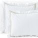 400 Thread Count Premium Supima Cotton No Iron Sateen Embroidered Pillow Sham, Front