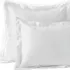400 Thread Count Premium Supima Cotton No Iron Sateen Embroidered Pillow Sham, Front