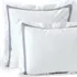 400 Thread Count Premium Supima Cotton No Iron Sateen Embroidered Pillow Sham, Front