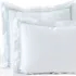 400 Thread Count Premium Supima Cotton No Iron Sateen Embroidered Pillow Sham, Front