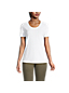 T-shirt en Lin et Coton à Manches courtes, Femme Stature Standard image number 0