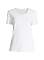 T-shirt en Lin et Coton à Manches courtes, Femme Stature Standard