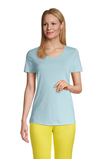 Women's Linen/Cotton Scoop Neck T-shirt