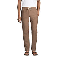 Men's Linen Cotton Deck Pants, Front