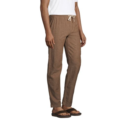 Men's Linen Cotton Deck Pants | Lands' End