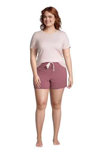 womens plus size knit shorts