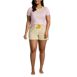 Women's Plus Size Knit Pajama Short Set Short Sleeve T-Shirt and Shorts, Front