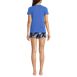 Women's Knit Pajama Short Set Short Sleeve T-Shirt and Shorts, Back