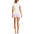 Women's Knit Pajama Short Set Short Sleeve T-Shirt and Shorts, Back