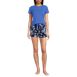 Women's Knit Pajama Short Set Short Sleeve T-Shirt and Shorts, Front