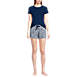 Women's Knit Pajama Short Set Short Sleeve T-Shirt and Shorts, Front