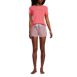 Women's Knit Pajama Short Set Short Sleeve T-Shirt and Shorts, Front