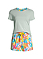 Kurzes Pyjama-Set aus Stretch-Jersey für Damen in Plus-Größe image number 3
