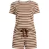 Women's Knit Pajama Short Set Short Sleeve T-Shirt and Shorts, Front