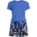 Women's Knit Pajama Short Set Short Sleeve T-Shirt and Shorts, Front