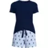 Women's Knit Pajama Short Set Short Sleeve T-Shirt and Shorts, Front