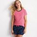 Women's Knit Pajama Short Set Short Sleeve T-Shirt and Shorts, alternative image