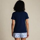 Women's Knit Pajama Short Set Short Sleeve T-Shirt and Shorts