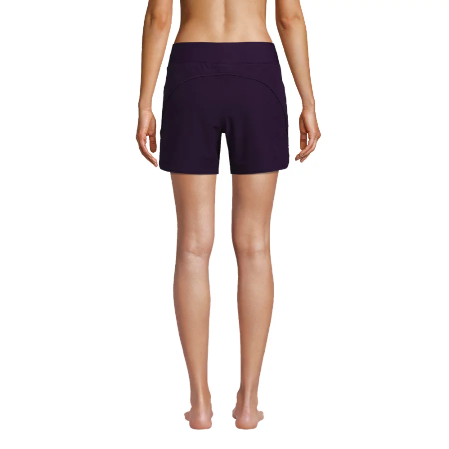 Women's Curvy Fit 5 Quick Dry Board Shorts Swim Shorts With Panty