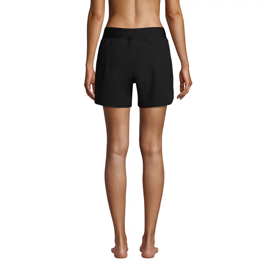 Women's Curvy Fit 5 Quick Dry Board Shorts Swim Shorts With Panty view 3