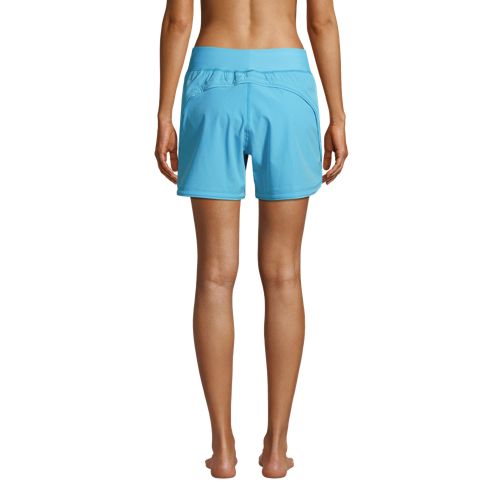 Girls Stretch Woven Comfort Waist Swim Shorts