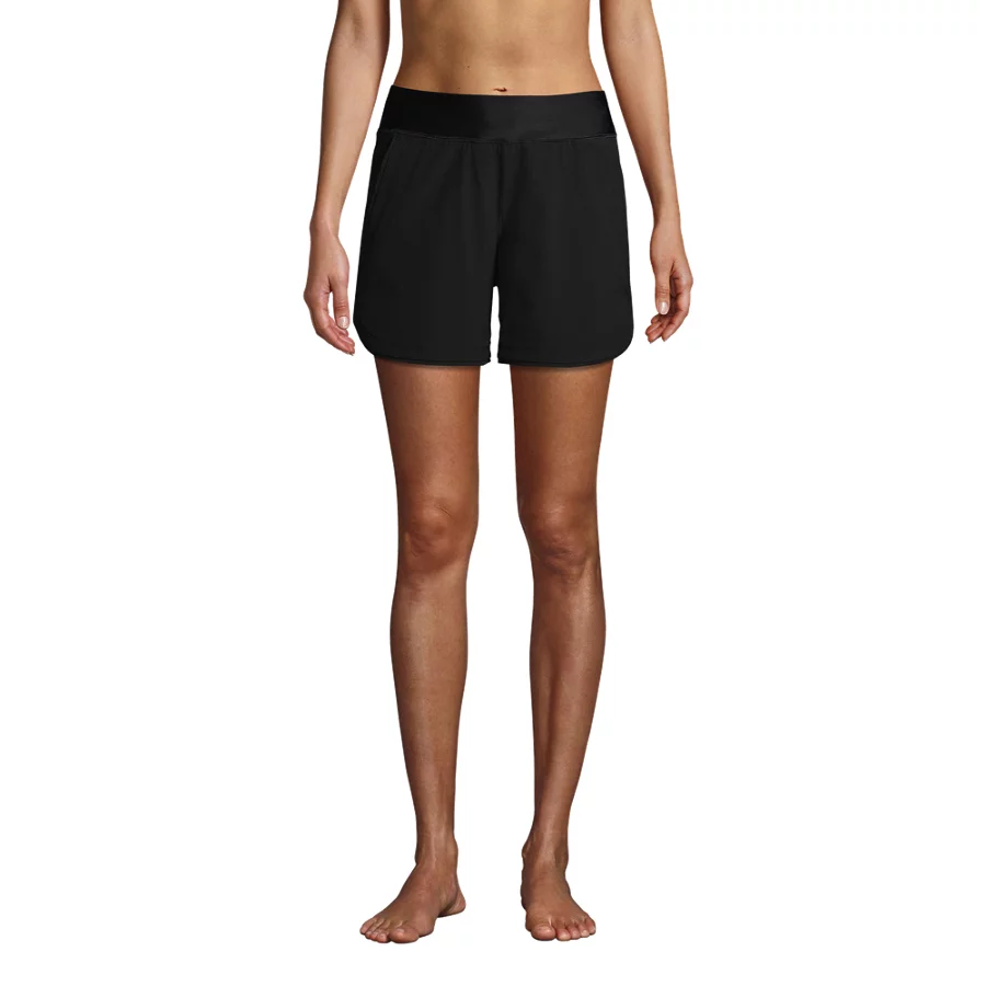 Women's Curvy Fit 5 Quick Dry Board Shorts Swim Shorts With Panty view 4