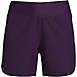 Women's Curvy Fit 5" Quick Dry Elastic Waist Swim Shorts with Panty, Front