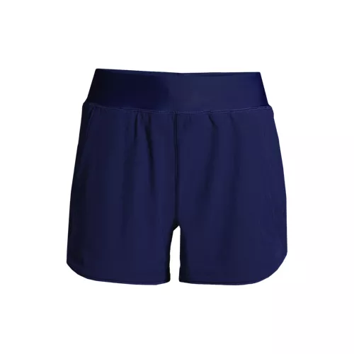 Women's Curvy Fit 5" Quick Dry Board Shorts Swim Shorts with Panty, Front