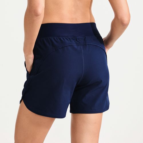  Lands' End Badeshorts Curvy Fit 12 Cm, Damen, Größe:34 Regular, Blau, Polyester-mischung/nylon-mischung, By Lands' End 