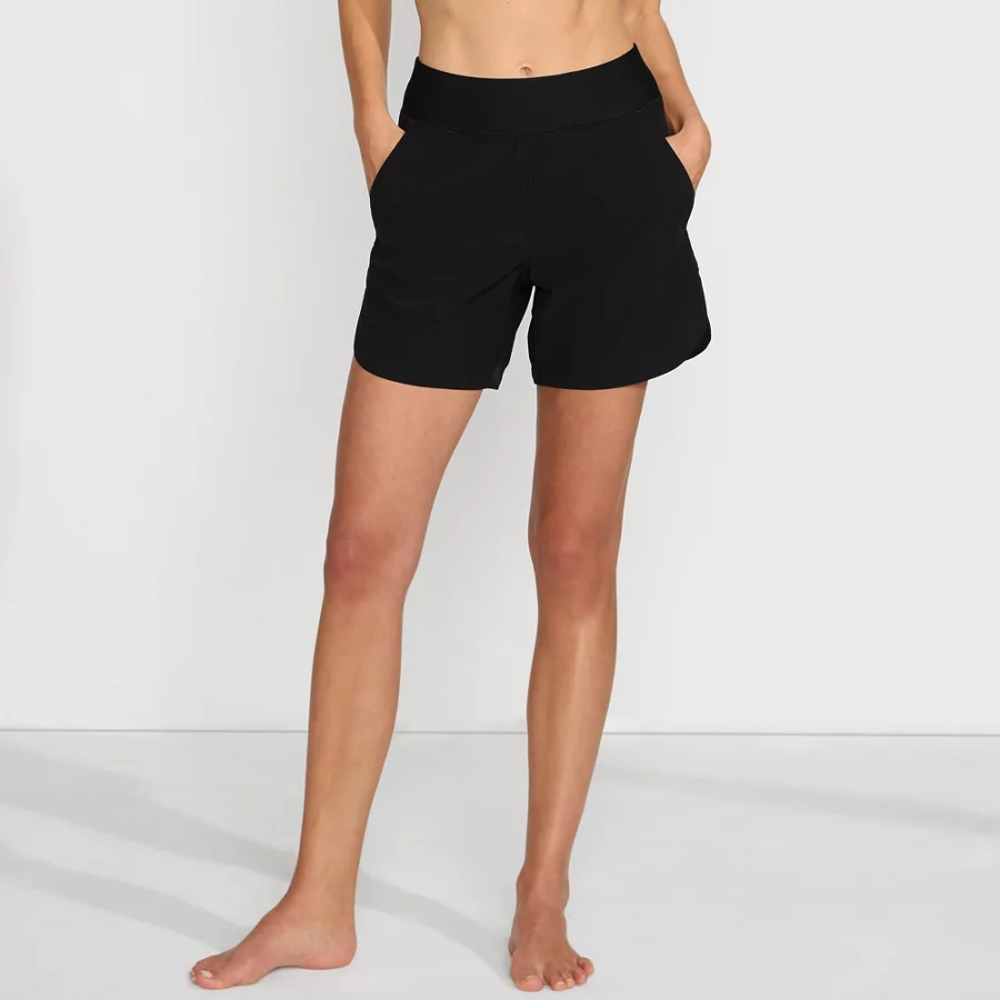 Women's Curvy Fit 5 Quick Dry Board Shorts Swim Shorts With Panty view 7