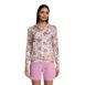 Women's Hooded Full Zip Long Sleeve Rash Guard UPF 50 Sun Protection Cover-up Pockets Print, Front