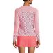 Women's Long Crew Neck Long Sleeve Rash Guard UPF 50 Swim Tee, Back