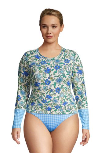 plus size long sleeve bikini top