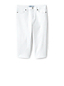Capri-Jeans Mid Waist in Weiß für Damen in Plus-Größe