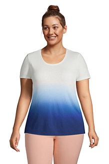 Women's Linen/Cotton Scoop Neck T-shirt
