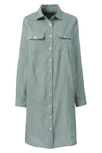 linen button down shirt dress