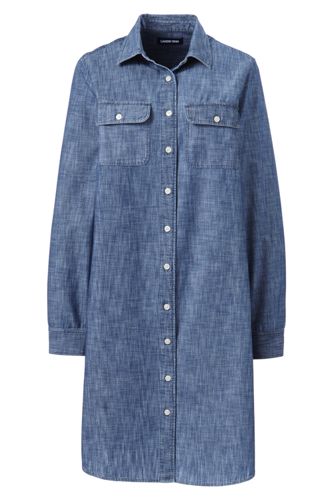 knee length button down shirt