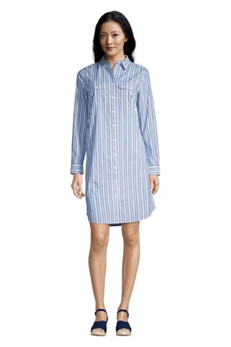 lands end denim dress