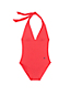 Draper James x Lands' End  Neckholder-Badeanzug für Damen