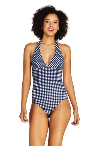 halter top one piece swimsuit