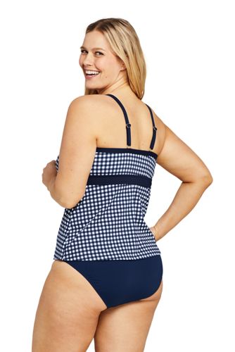 lands end plus size tankini tops