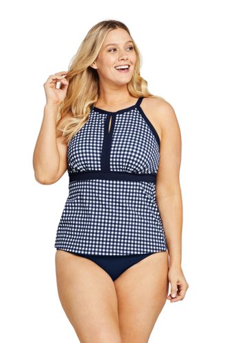 lands end plus size tankini tops